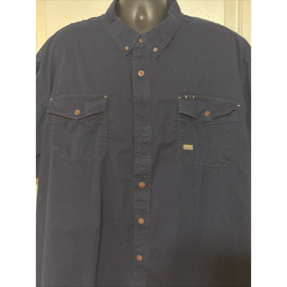 Ariat Rebar Men's Navy SS Shirt 4XL‎
